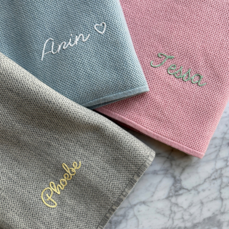 AU Baby - Personalized Cashmere and Merino Baby Blanket