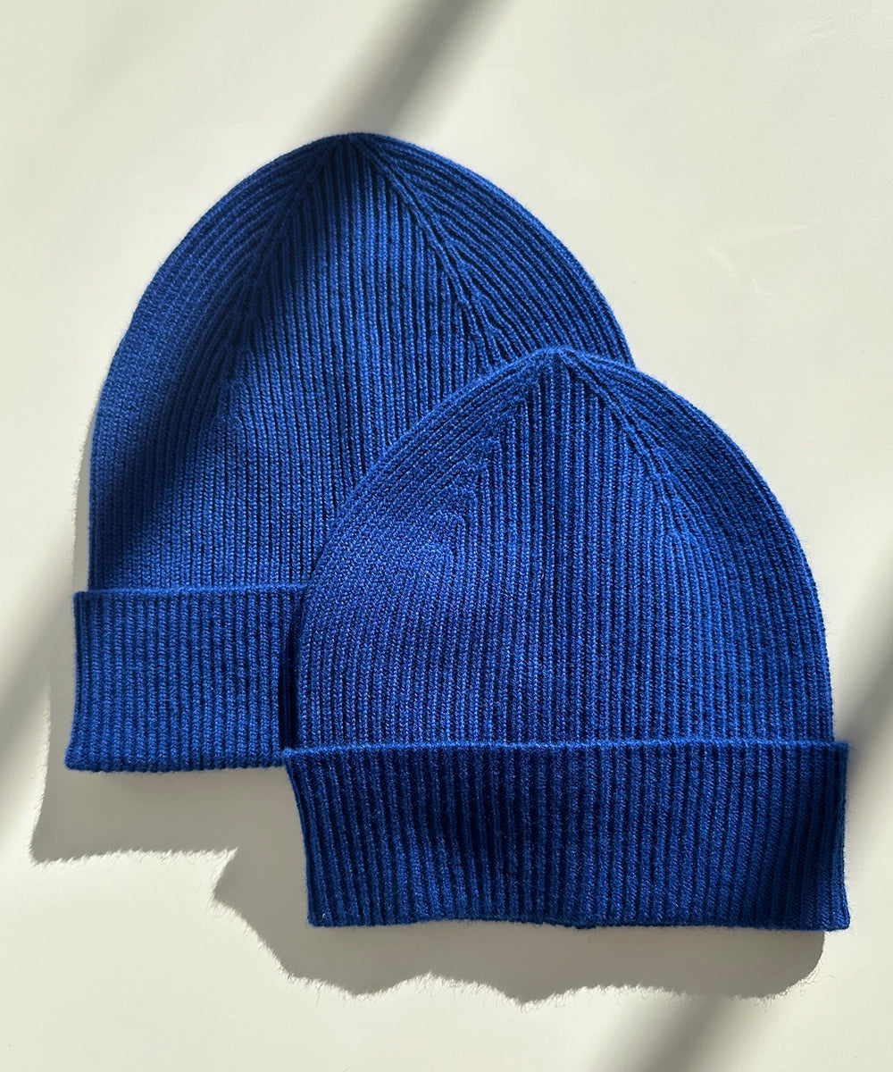 Adult + Mini Beanie Set - Cobalt