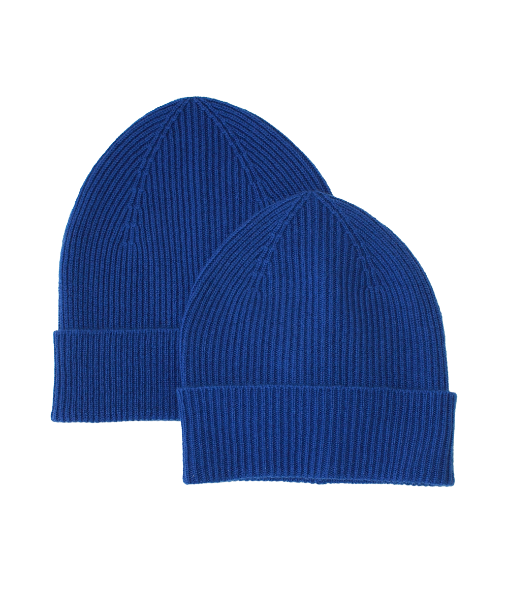 Adult + Mini Beanie Set - Cobalt