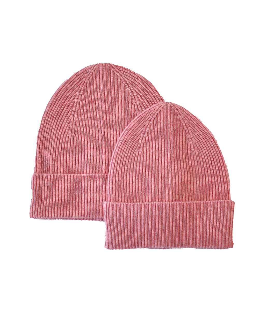 Adult + Mini Beanie Set - Pink Haze