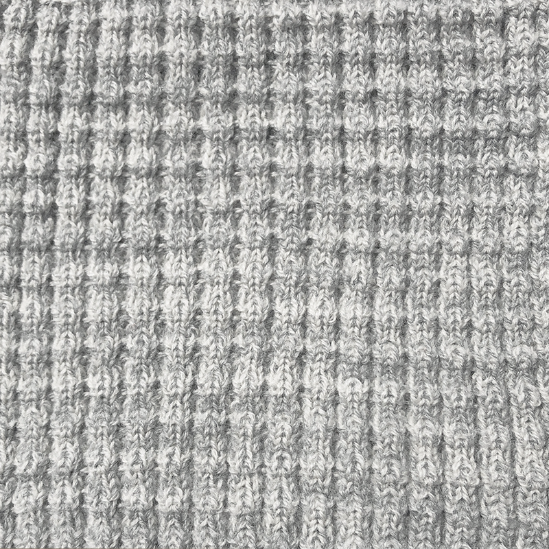 AU Baby plant dyed merino Popcorn blanket in Moonstone Grey.